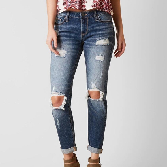 Denim - Buckle Daytrip Refined Lynx Slouchy Ankle Straight Jean